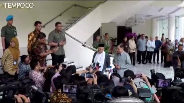 Ma'ruf Amin Temui JK Bahas Tugas Wakil Presiden