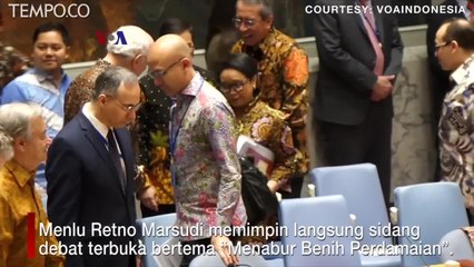 Indonesia Pimpin Sidang Dewan Keamanan PBB; Kompak Berbatik