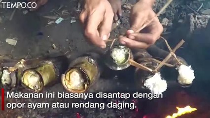 Begini Proses Pembuatan Lemang Khas Ramadhan di Kramat Raya