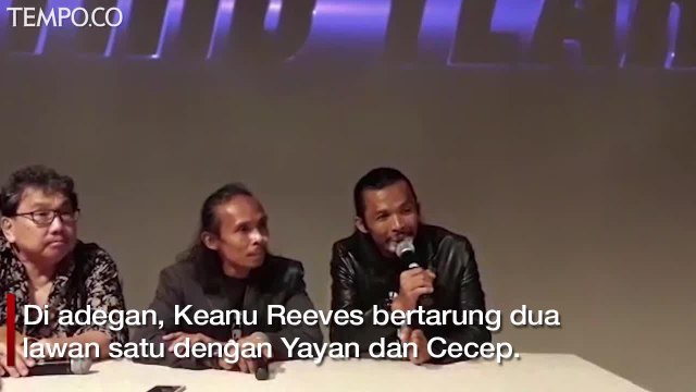 Yayan Ruhiyan dan Cecep Arif Rahman di Film John Wick