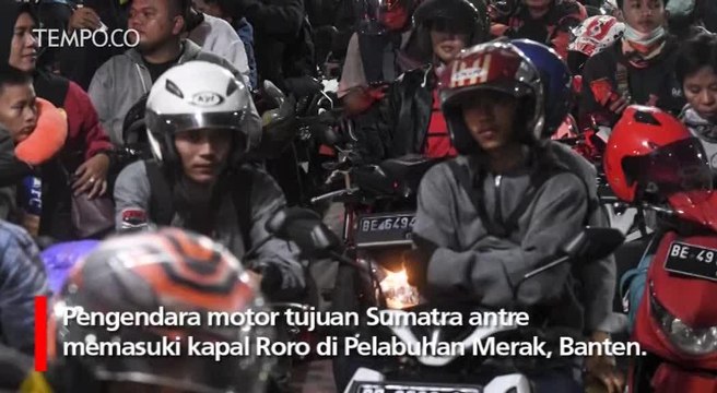 Puncak Arus Mudik di Pelabuhan Merak