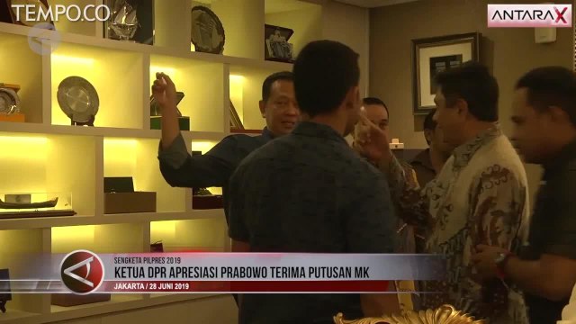 Ketua DPR Apresiasi Prabowo Terima Putusan MK