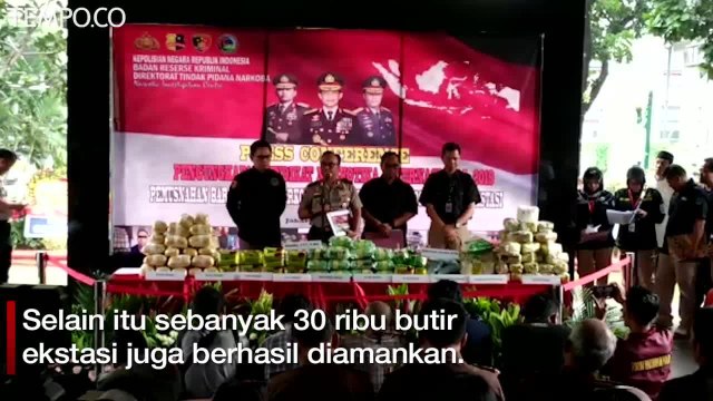 177,5 Kg Sabu Diamankan dari Jaringan Narkotika Internasional
