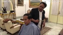Jokowi Unggah Vlog tentang Potong Rambut Model Anak Muda