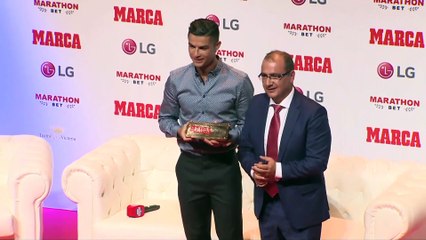 Cristiano Ronaldo agradece el premio Marca Leyenda