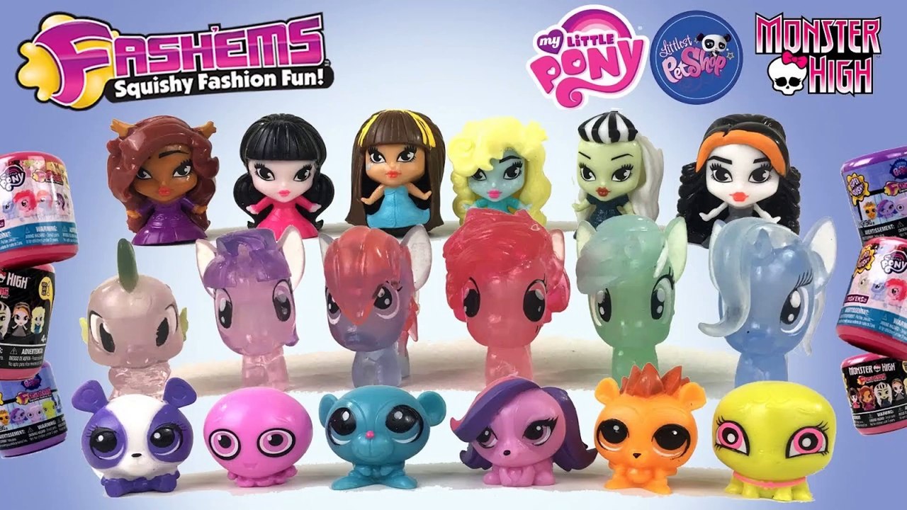 18 Fashems My Little Pony Monster High Littlest Pet Shop Surprise Eggs Capsules || KTB