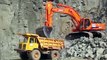 Extreme Dangerous HITACHI CAT Water Boer Excavator Loader Dump Truck Oversize Heavy Equipment