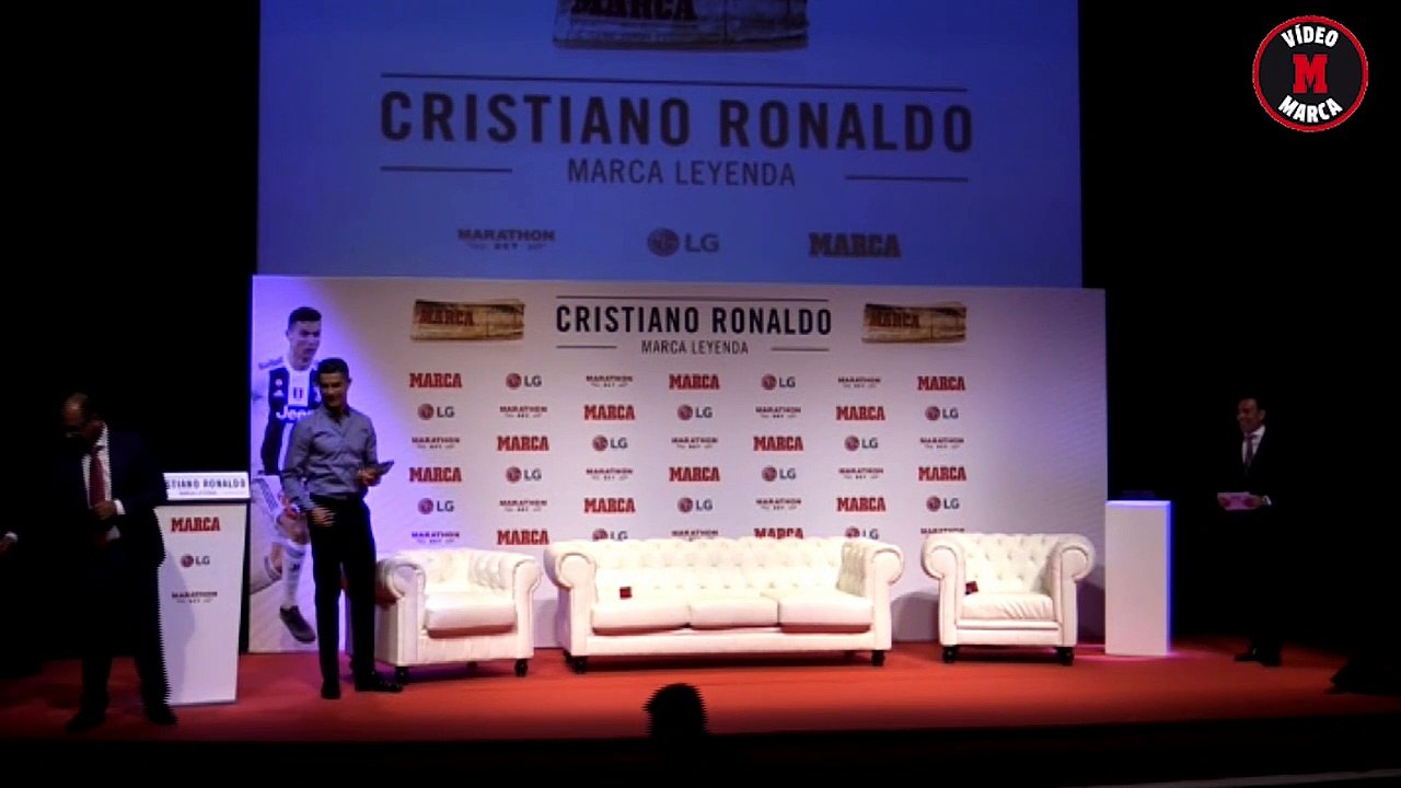 Georgina Rodríguez acompaña a Cristiano Ronaldo en la entrega del Marca Leyenda