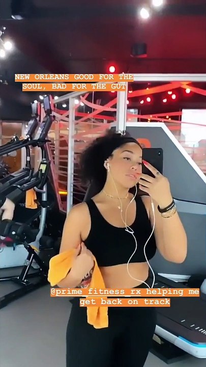 Jordyn Woods Working Out