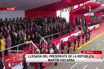 Gran Parada Militar: así fue el distante saludo entre Martín Vizcarra y Mercedes Aráoz