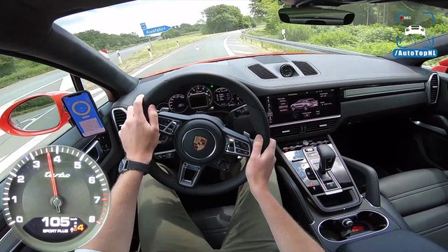 2020 Porsche Cayenne TURBO Coupe 297km/h AUTOBAHN POV by AutoTopNL