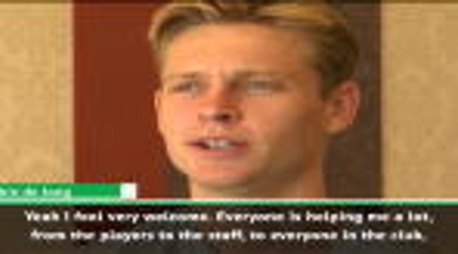 I feel like I'm settling in at Barca - de Jong