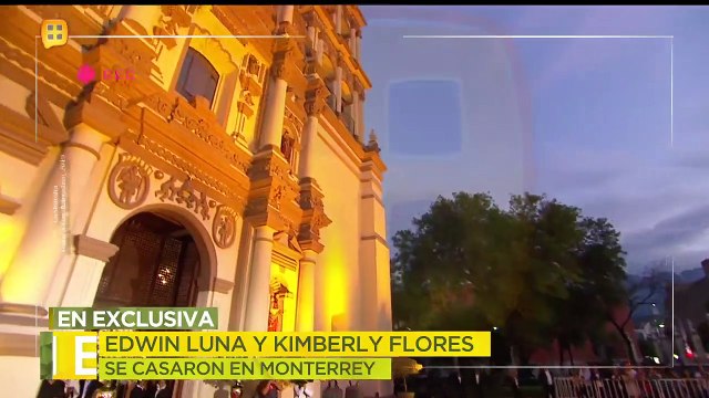 Así fue la boda de Edwin Luna y Kimberly Flores.