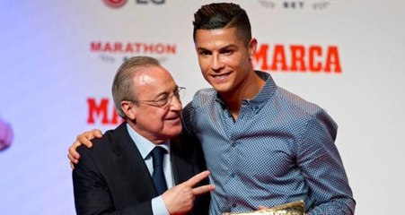 Real Madridli taraftarların Cristiano Ronaldo'nun, Florentino Perez ile sarılması sonrası yaptığı tezahürat dikkat çekti!