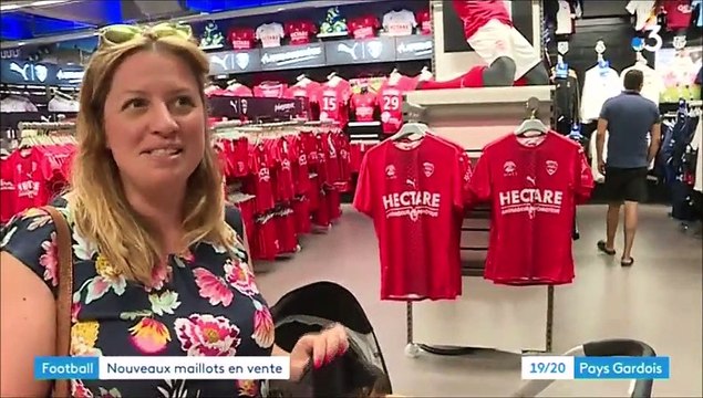 Le nouveau maillot du Nîmes Olympique saison 2019 2020