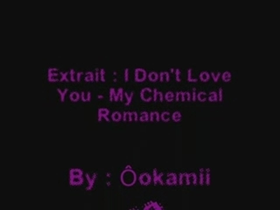 Extrait My chemical romance by oka 33