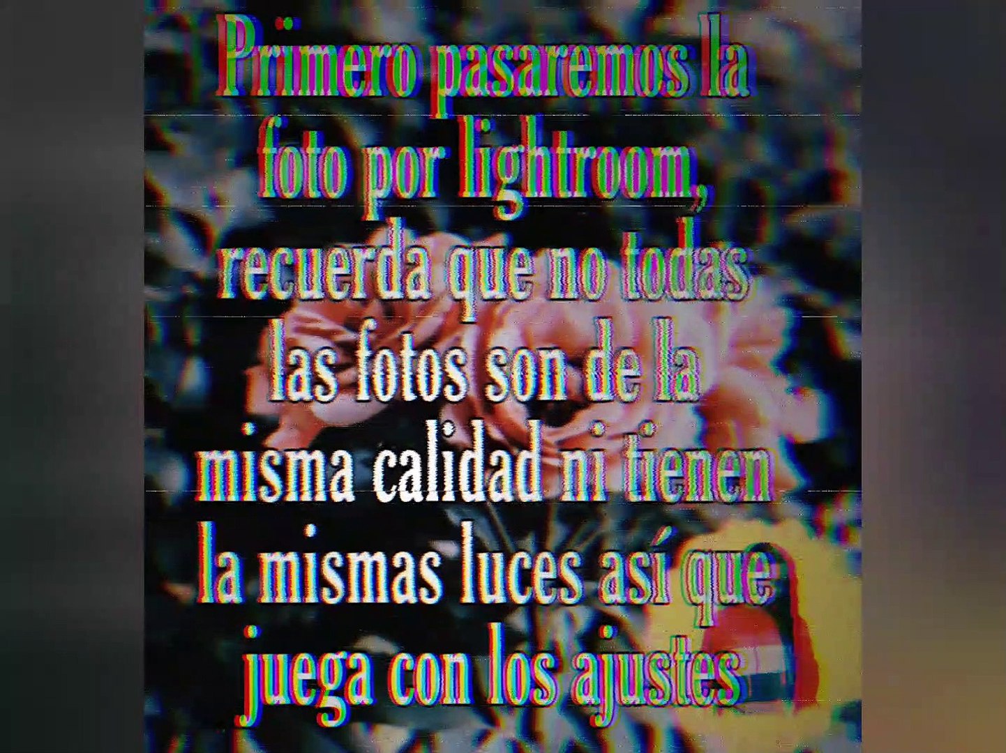 ⁣Edita foto estilo Aesthetic, VHS, 90s. Muy facil