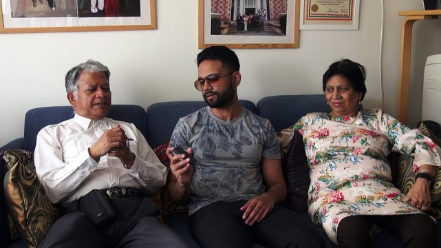 BDMV-82 Hari, Suraj & Aruna Sharma relaxing at Uppsala Home Jul 28, 2019