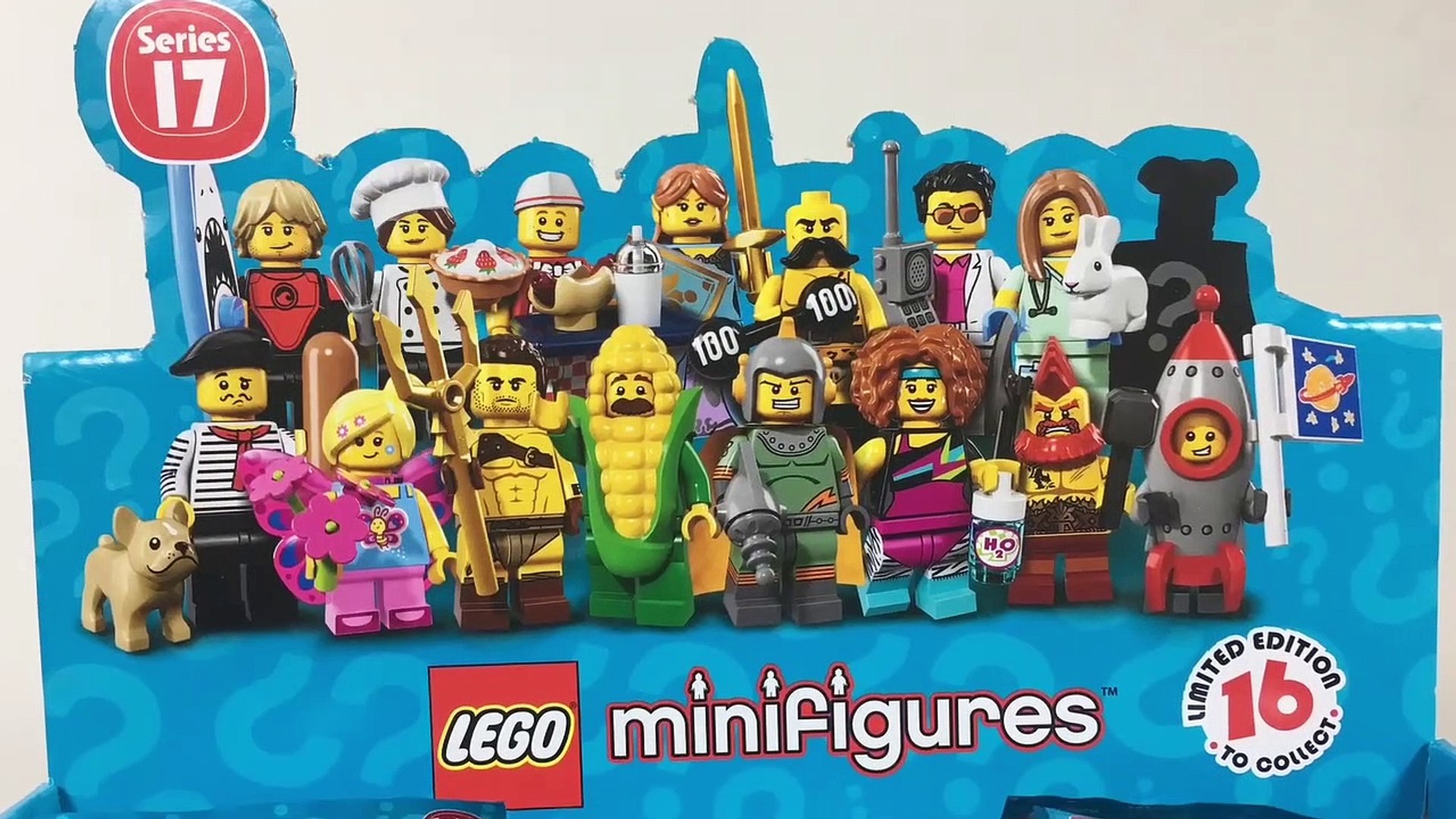 Lederen klassisk enkelt gang Lego Minifigures Series 17 Complete Set of 16 Minifigs Blind Bags || Keiths  Toy Box - video Dailymotion