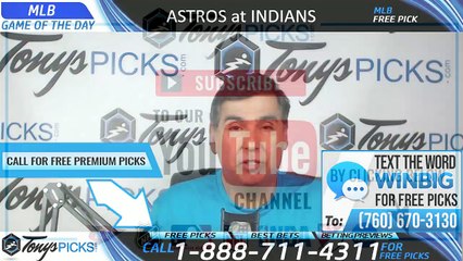 Astros  vs Indians MLB Picks 7/30/2019