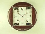 SEIKO QXM154BRH WOODEN MAGIC MOTION MUSICAL CLOCK
