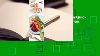 Full E-book American Heart Association Quick & Easy Cookbook, 2nd Edition: More Than 200 Healthy