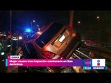 Mujer muere tras impactar su camioneta en San Jerónimo | Noticias con Yuriria Sierra