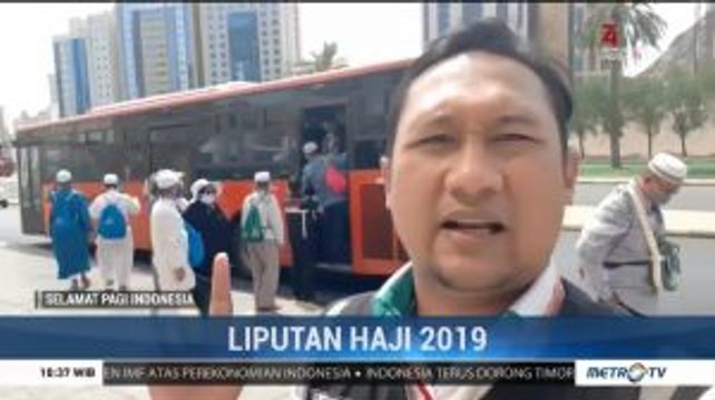Suhu Panas, Calhaj Indonesia Tetap Laksanakan Ibadah di Masjidil Haram