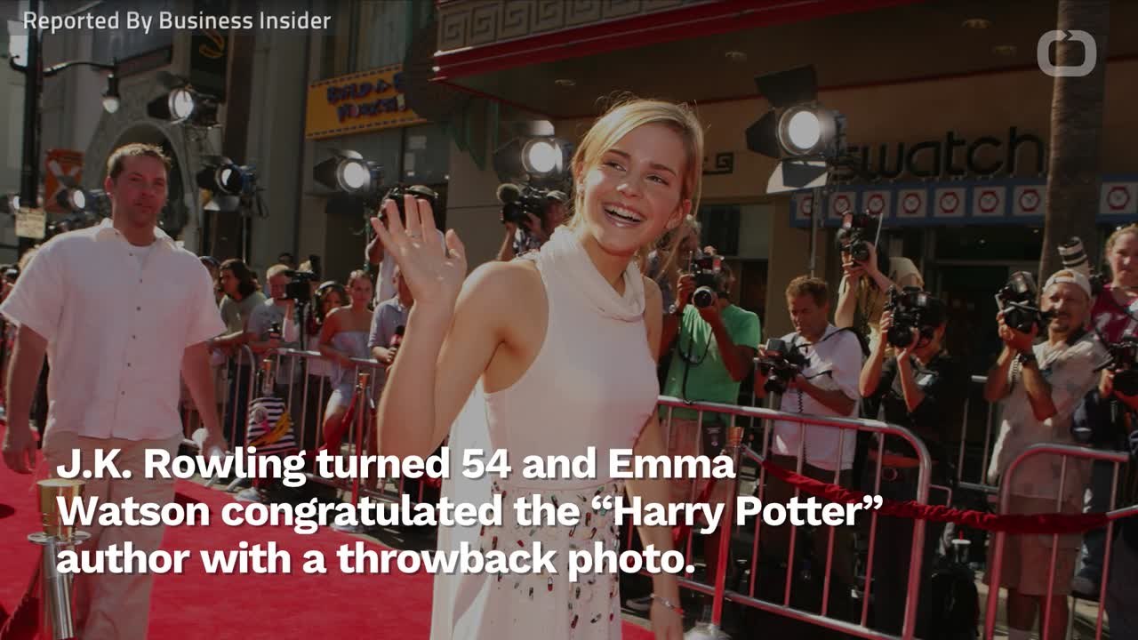 Emma Watson Posted A Throwback Photo To Celebrate J.K. Rowling's Birthday