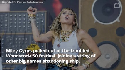 Miley Cyrus ls The Latest To Pull Out Of Woodstock 50