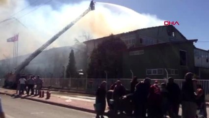 KONYA HUĞLU'DA SİLAH FABRİKASINDA YANGIN-1