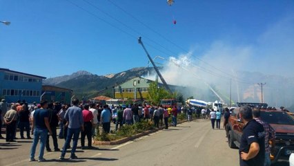 Konya'da silah fabrikasında büyük yangın