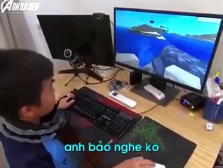 Chỉ em trai tắt máy tính đúng cách & cái kết