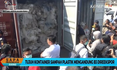 Tujuh Kontainer Sampah Plastik Mengandung B3 Mulai Direekspor ke Negara Asal