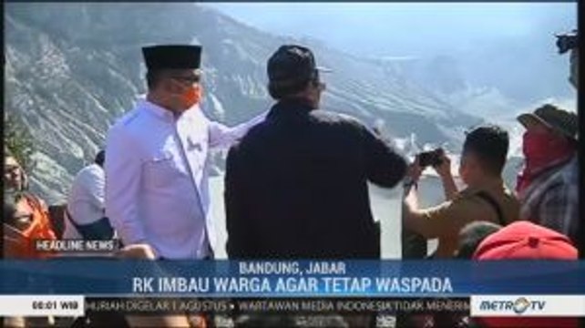 Tangkuban Parahu Segera Dibuka, Ridwan Kamil Imbau Warga Tetap Waspada