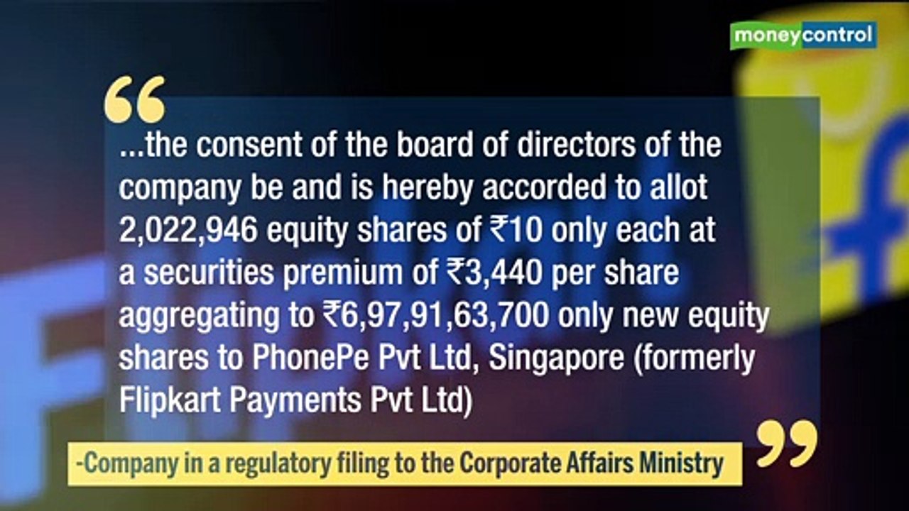 Flipkart-owned PhonePe receives Rs 698-cr infusion from parent co