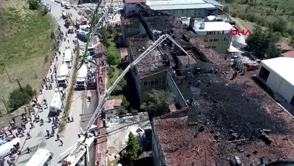 KONYA Beyşehir'de silah fabrikasında yangın - DRONE