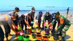 Oil spill spoils Indonesian beaches, major cleanup operation on