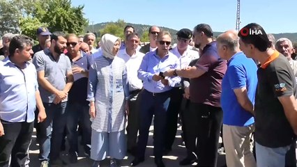 Silah fabrikasındaki yangın söndürüldü...Çalışmalar havadan görüntülendi