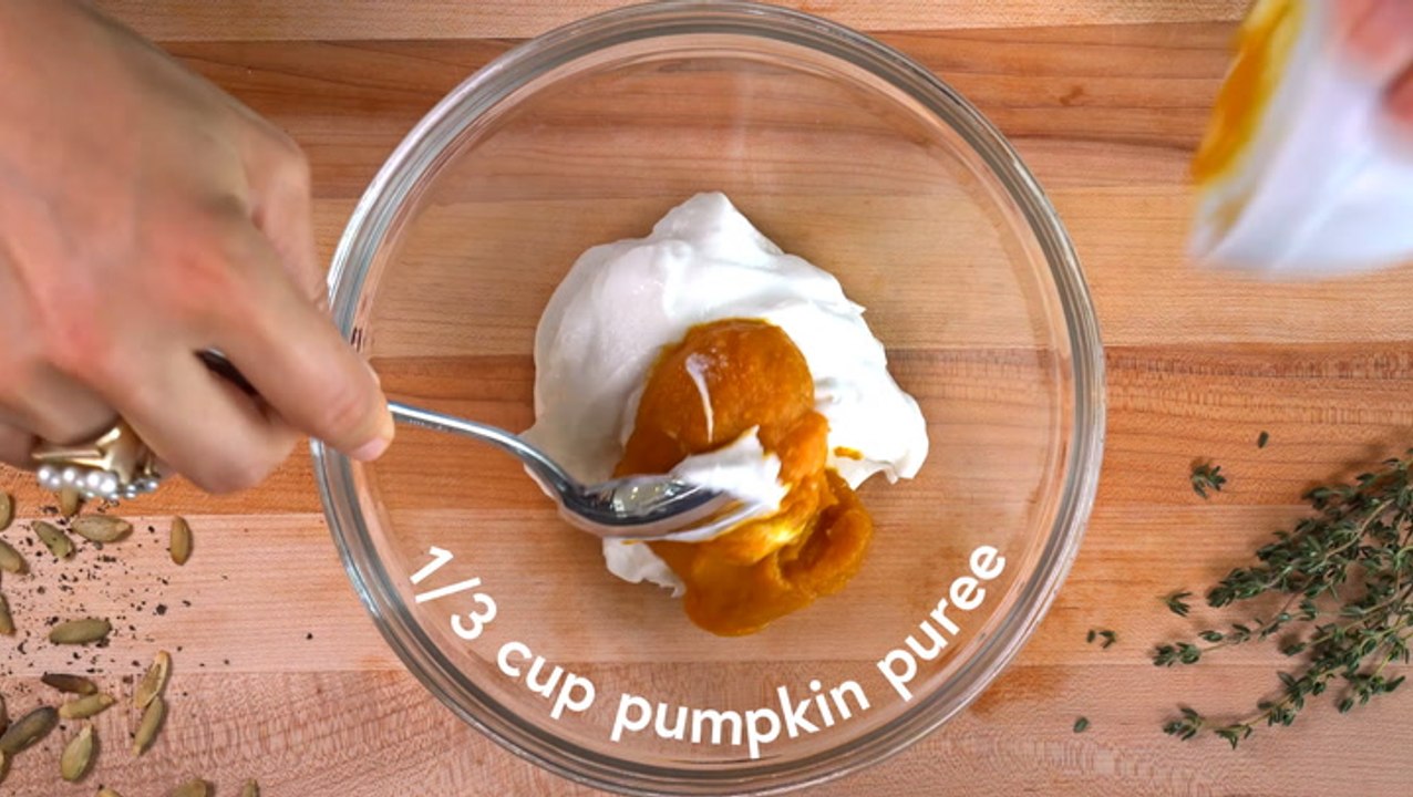 Salad with Pumpkin Dressing