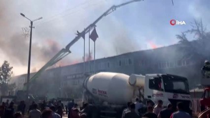 Konya'da silah fabrikasında büyük yangın