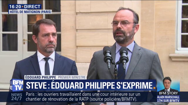 Selon le rapport de l'IGPN cité par Edouard Philippe, il ne peut être établi de lien entre l'intervention des forces de police et la disparition de Steve Maia Caniço
