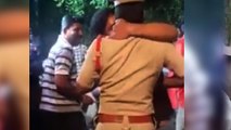 Drunk man kisses on duty cop, gets booked: video viral | Oneindia News