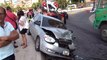 Fren yerine gaza bastı, ortalık savaş alanına döndü...4 aracın karıştığı kazada 3 kişi yaralandı