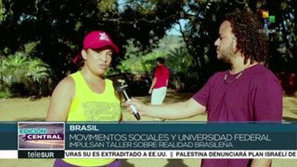 Movimientos sociales impulsan talleres sobre la realidad de Brasil