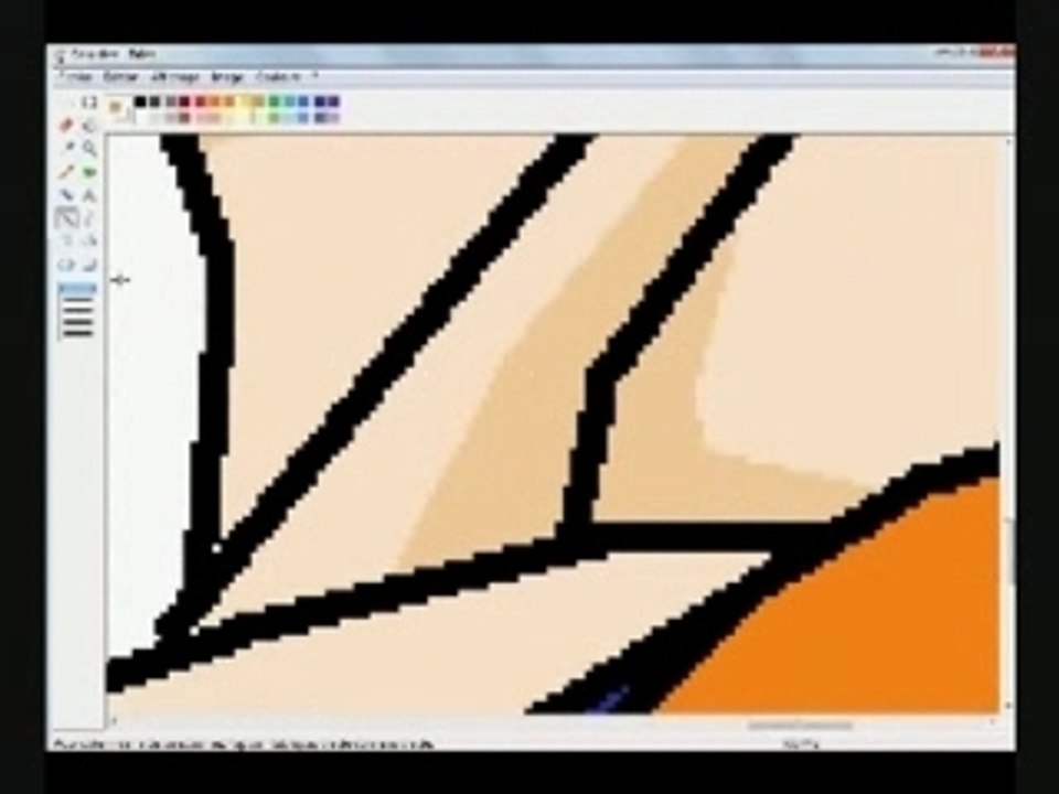 Dessiner Gokû ssj sur paint