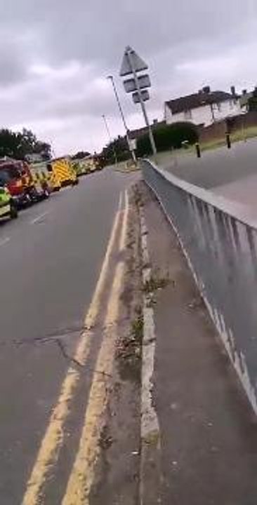 Fire crews at Chestnut Avenue