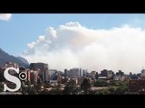 Con evacuaciones continúa emergencia en cerros orientales de Bogotá