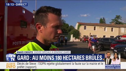 Incendie dans le Gard: selon les pompiers, "le feu n'est pas maîtrisé" et "la situation peut s'aggraver"