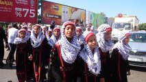 (GAZZE)- Gazze'de Renkli Geleneksel Filistin Giysileri Günü